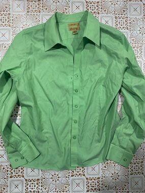 Westbound Gold Label Non-Iron Button Shirt Green 12P Cotton